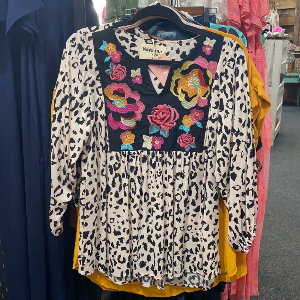 Savannah Jane Leopard Print Top